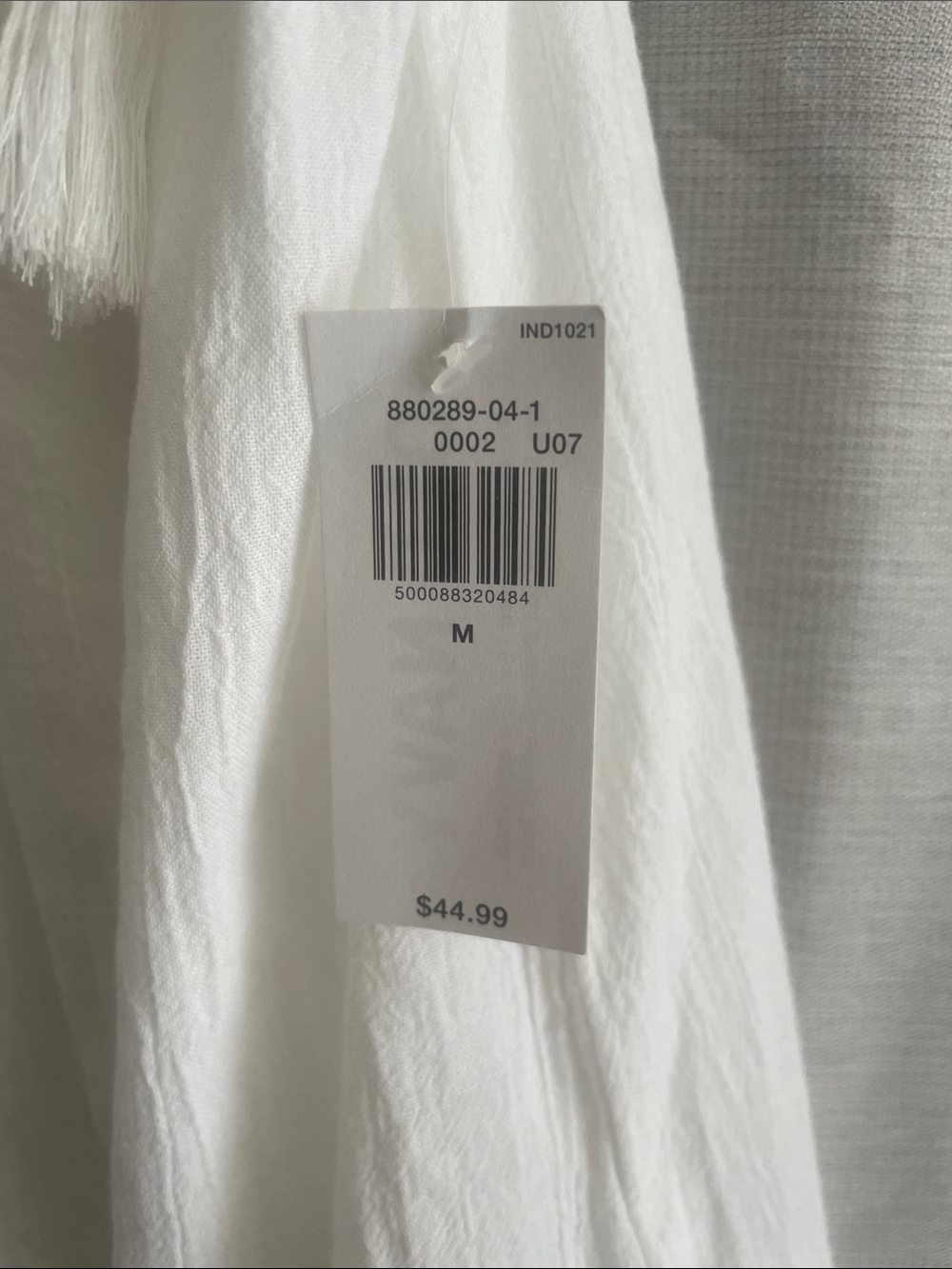 Old Navy 100% Cotton White Tie-Shoulder Maxi Dress - Picture 4 of 8